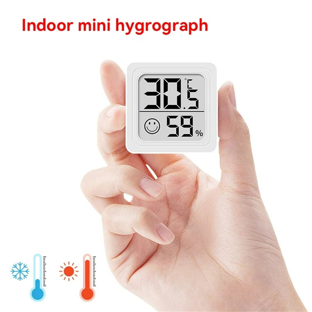 Digital Hygrometer Probe - Termometro digitale LCD portatile Igrometro Orologio
