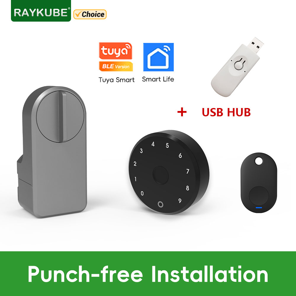 Glass Door Hinge - RAYKUBE A1 Pro Tuya BEL Set
