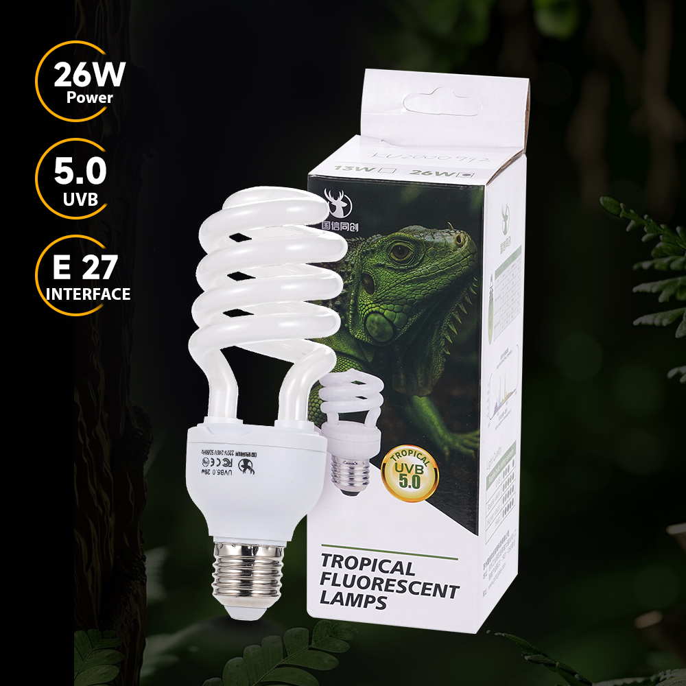 Calcium Powder Reptile - Lampadina UVB per Rettili 26W 5.0
