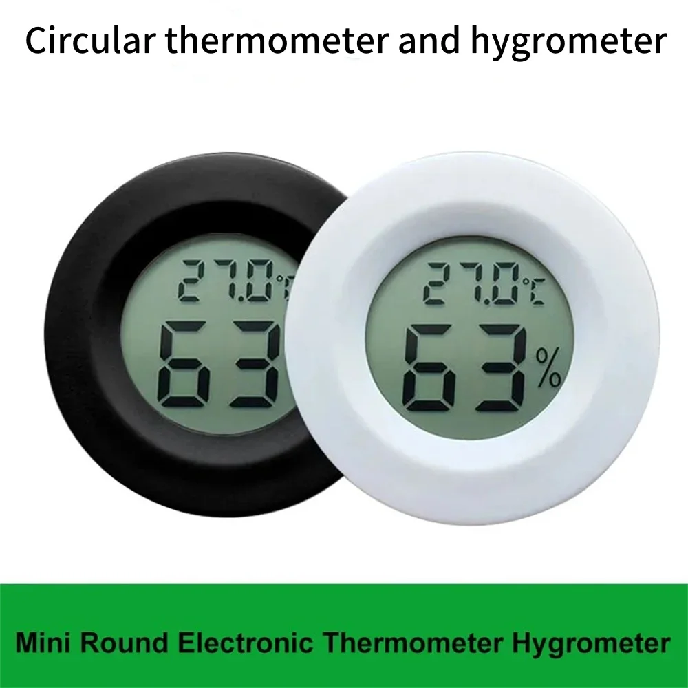 Digital Hygrometer Probe - Mini Termometro Digitale Rotondo, Igrometro di
