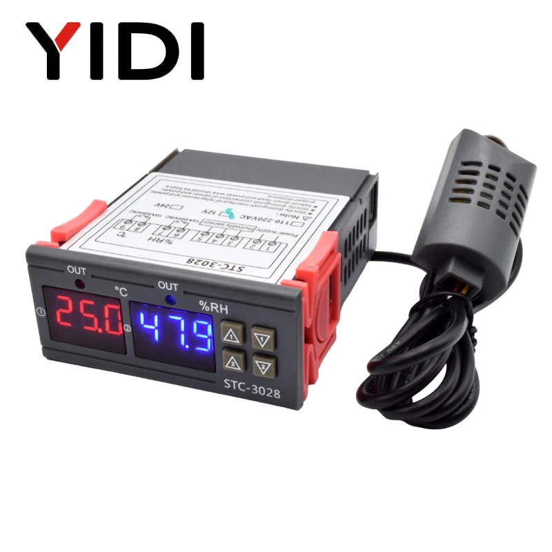 Digital Hygrometer Probe - STC-3028 LED Termostato digitale Regolatore di