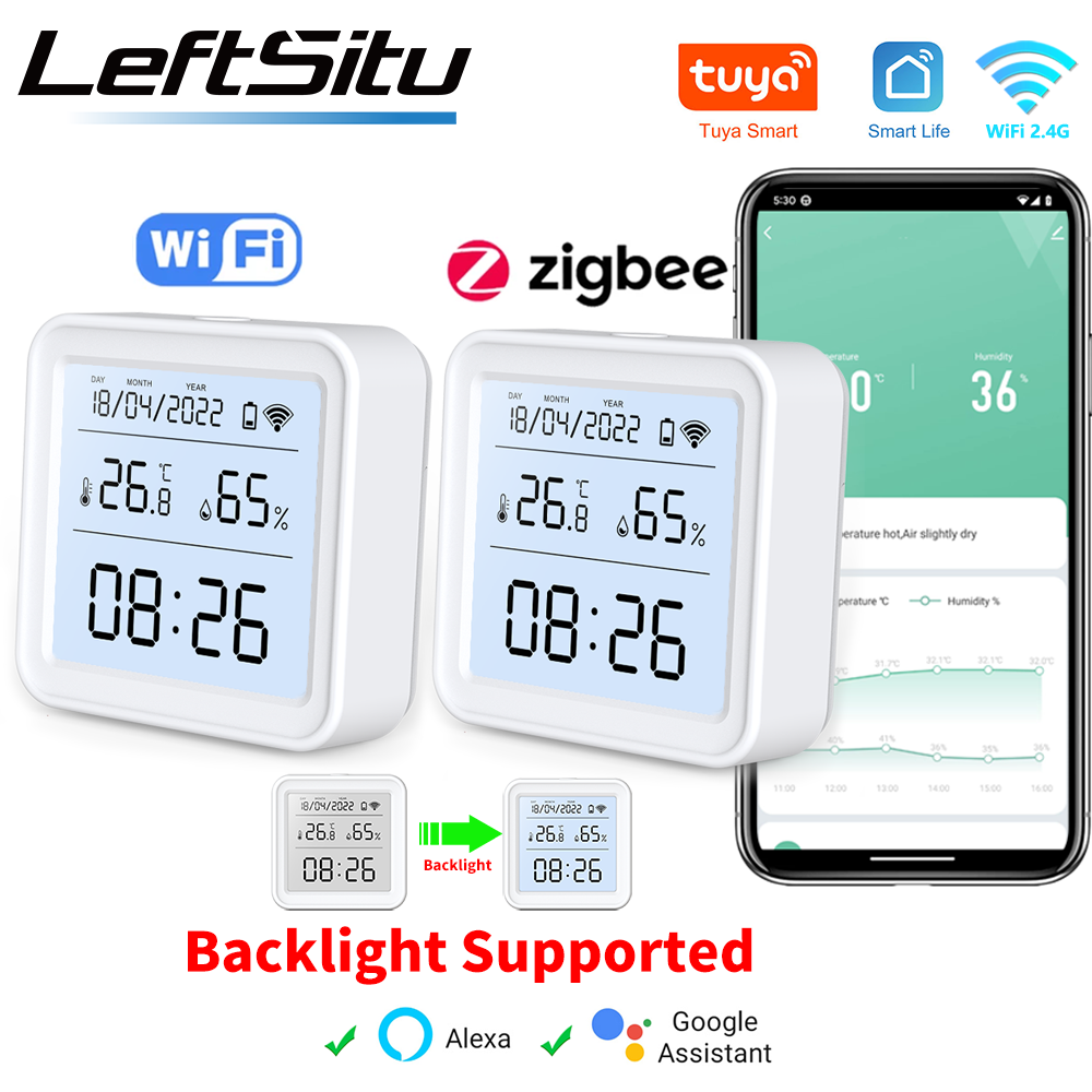 Digital Hygrometer Probe - Tuya Zigbee WiFi Sensore di umidità