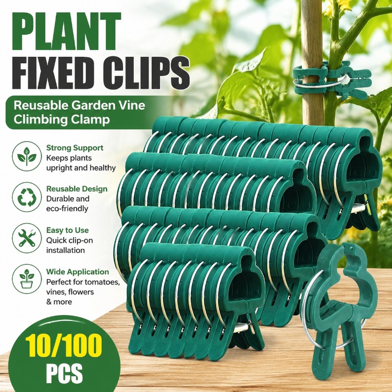 Vine Climbing Plastic - Clip di Fissaggio per Piante Riutilizzabili,