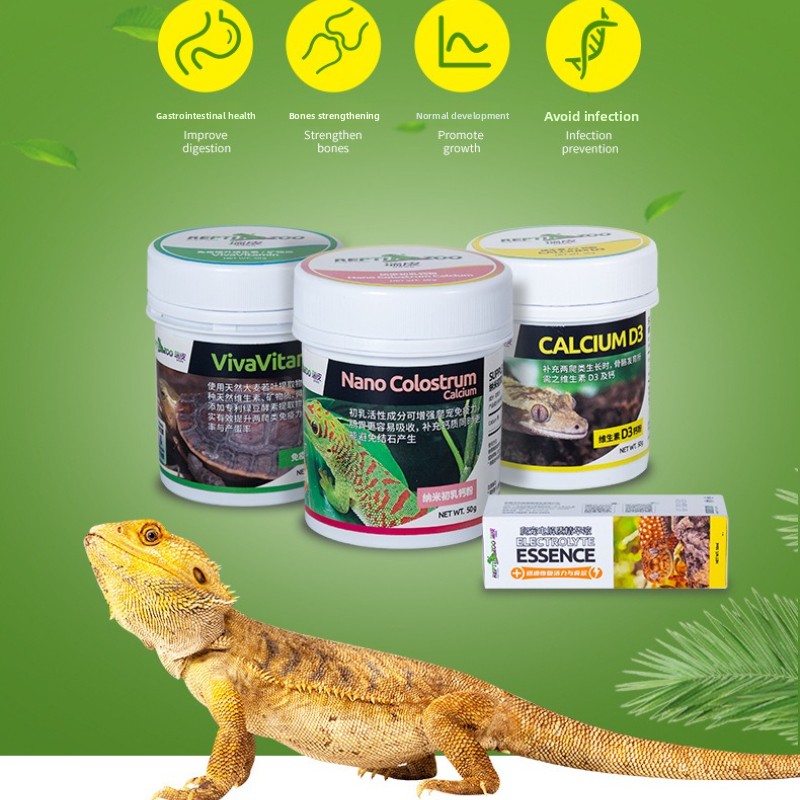 Vitamin D3 Reptile - Reptizoo Polvere di calcio per rettili