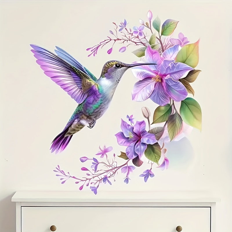 Pvc Panel Background - 1 Adesivo con Fiore Viola e