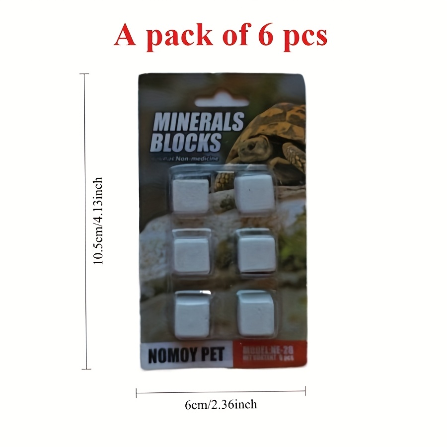 Calcium Powder Reptile - 6 Pezzi Blocchi di Calcio Minerali
