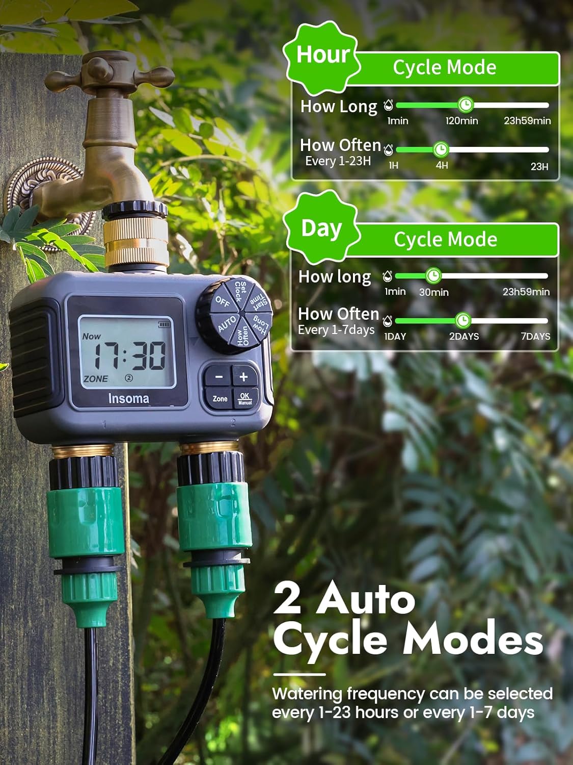 Insoma Sistema di irrigazione  - Timer Dual Outlet recensione e prezzo