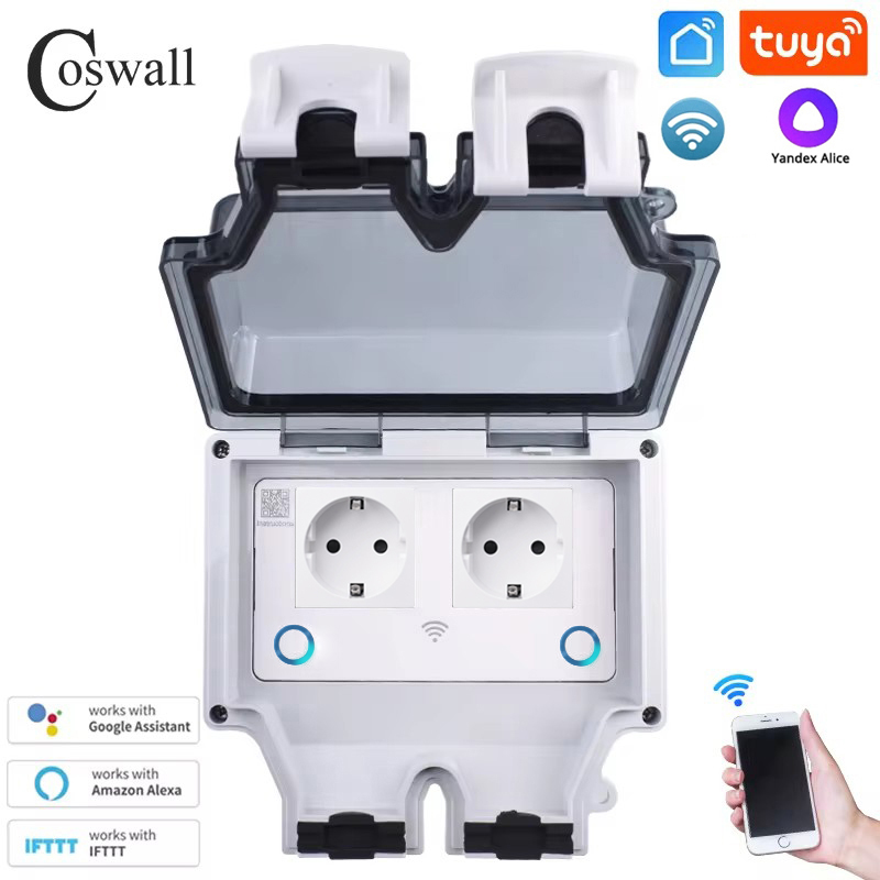 Coswall Tuya Wifi Yandex Alice - Timer Dual Outlet recensione e prezzo